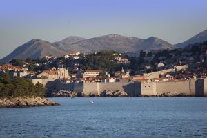 Walls of Old  Dubrovnik Croatia 